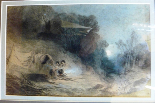 Tinker encampment by moonlight
